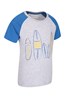 030112 SURFBOARD RAGLAN KIDS TEE