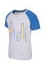 030112 SURFBOARD RAGLAN KIDS TEE