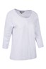 030213 MELROSE 3/4 SLEEVE STRIPE KNIT TOP