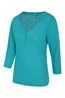 030262 PAPHOS 3/4 LENGTH SLEEVE BUTTON TOP