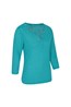 030262 PAPHOS 3/4 LENGTH SLEEVE BUTTON TOP
