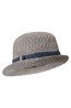 030314 STRAW TRILBY HAT