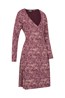 031126 JUNIPER PRINTED WOMENS LS WRAP DRESS