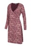 031126 JUNIPER PRINTED WOMENS LS WRAP DRESS