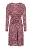031126 JUNIPER PRINTED WOMENS LS WRAP DRESS