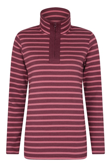 031145 GLAZE HALF ZIP WOMENS SWEAT TOP