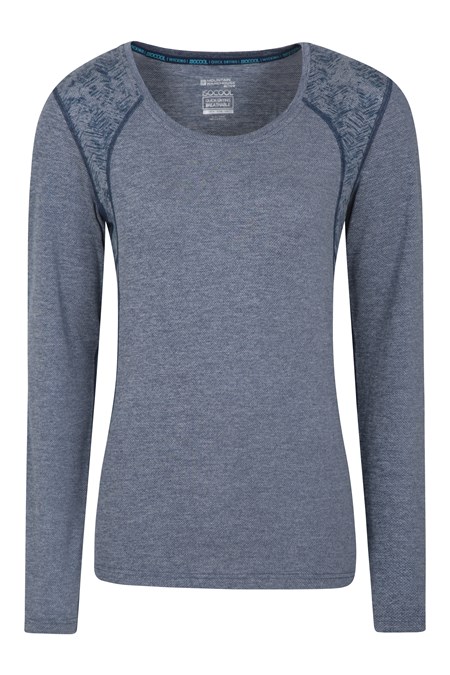 031171 ENLIGHTEN PRINTED WOMENS LS TEE
