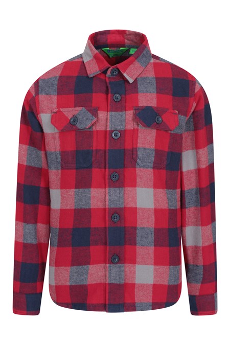 031202 FLANNEL KIDS CHECK SHIRT