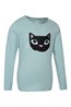 031229 SEQUIN CAT KIDS TEE