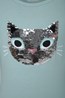 031229 SEQUIN CAT KIDS TEE