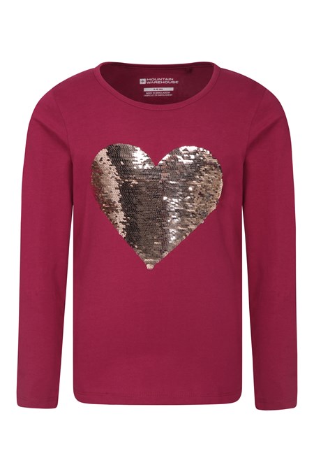 031235 SEQUIN CHANGE HEART KIDS TEE