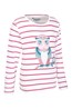 031253 OWL SPARKLE STRIPE KIDS TEE