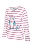 031253 OWL SPARKLE STRIPE KIDS TEE
