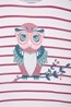 031253 OWL SPARKLE STRIPE KIDS TEE