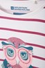 031253 OWL SPARKLE STRIPE KIDS TEE