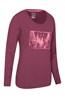 031275 FOREST BRIGHTS PRINTED LS WOMENS TEE