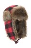 031486 GINGHAM CHECK TRAPPER HAT