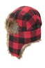031486 GINGHAM CHECK TRAPPER HAT