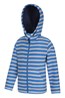 031516 AVIEMORE KIDS STRIPED FUR LINED FLEECE HOODY
