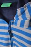 031516 AVIEMORE KIDS STRIPED FUR LINED FLEECE HOODY