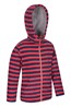 031516 AVIEMORE KIDS STRIPED FUR LINED FLEECE HOODY