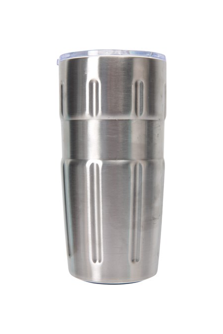 031570 METALLIC MUG WITH PLASTIC LID 550ML