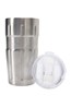 031570 METALLIC MUG WITH PLASTIC LID 550ML