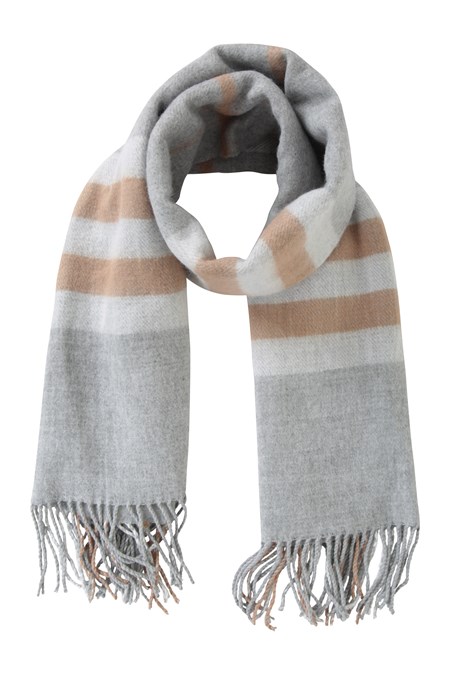 031574 CHECK WOMENS BLANKET SCARF