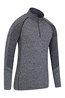 031581 SEAMLESS ZIP NECK BASELAYER TOP