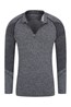 031581 SEAMLESS ZIP NECK BASELAYER TOP
