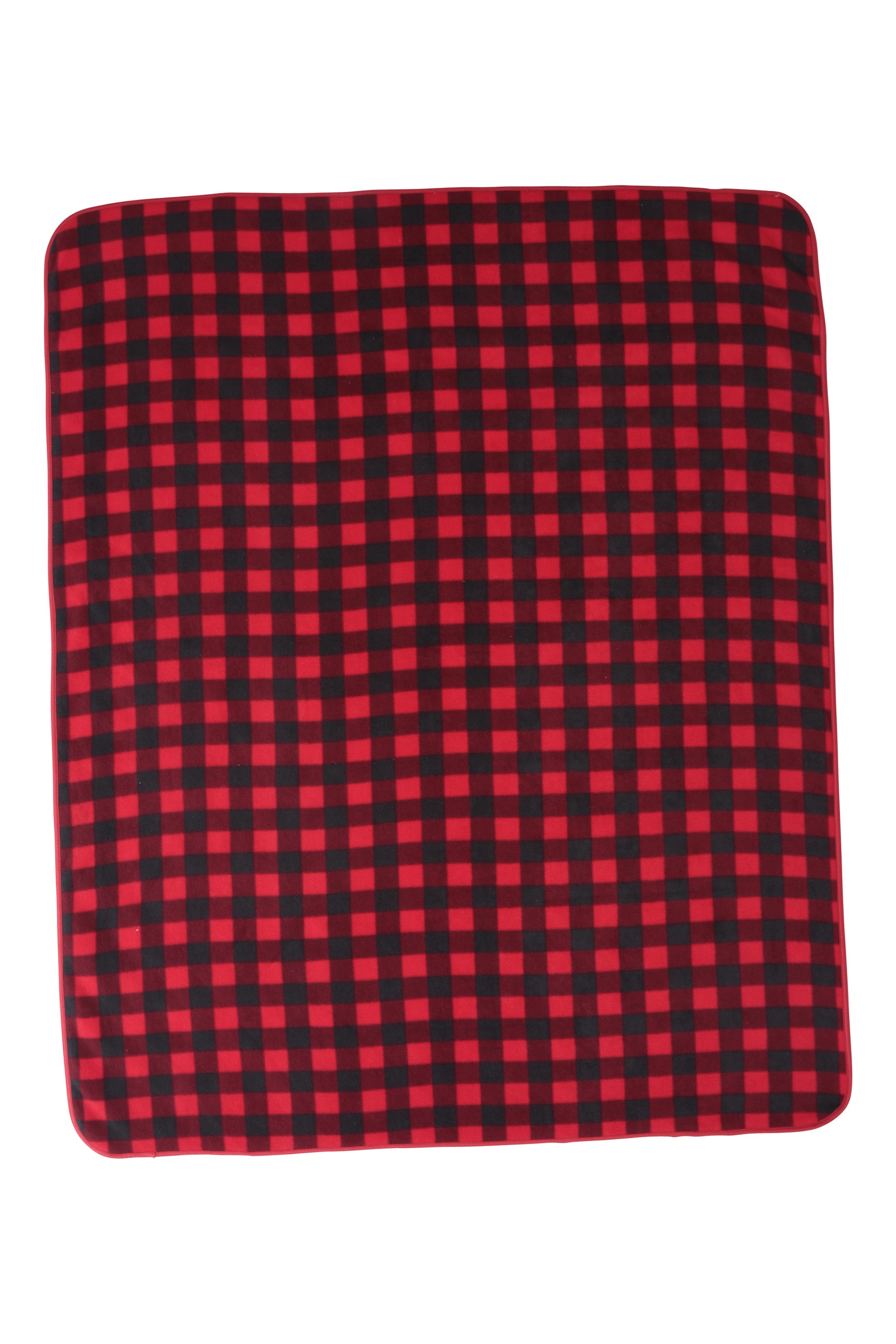 Patterned Double Fleece Blanket - 120 x 150cm - Black