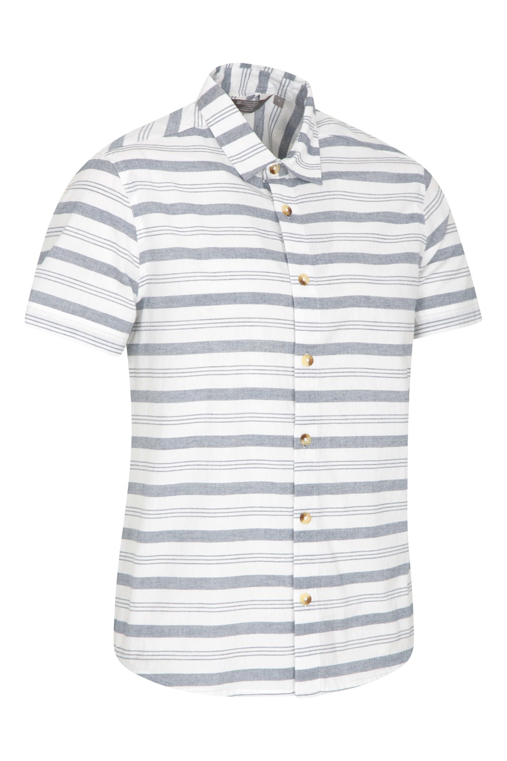 Mountain Warehouse Uomini orizzontale a Righe Manica Corta Camicia