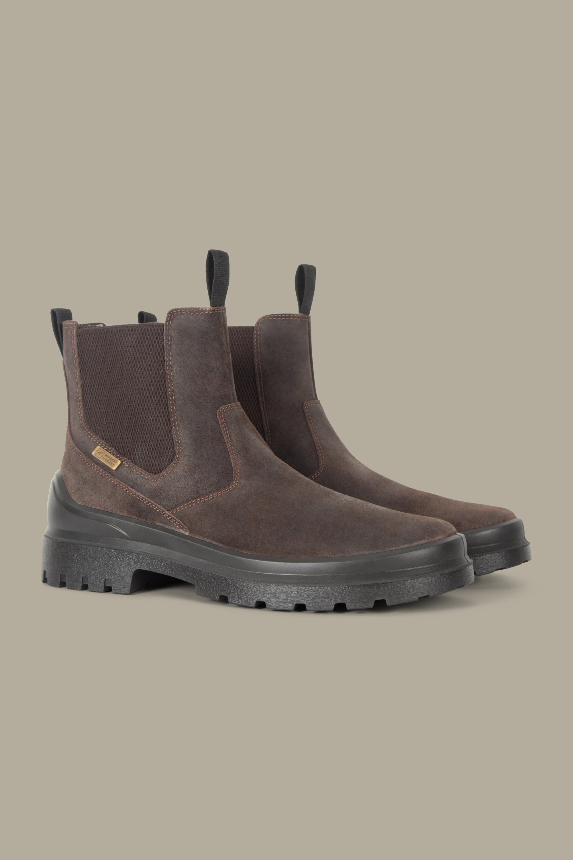 Hinter Salcombe Mens Leather Chelsea Boots - Brown