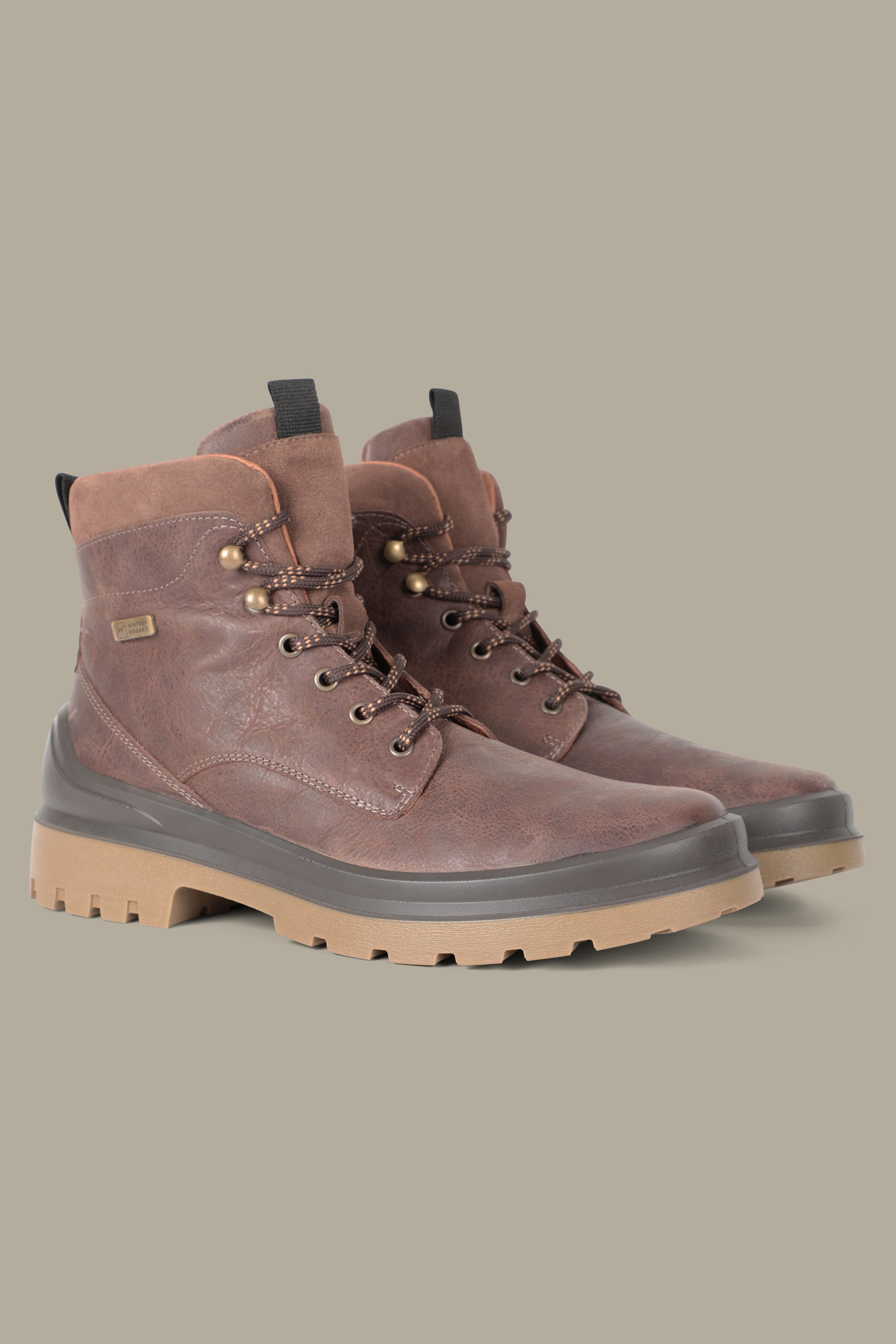 Hinter Naunton Mens Leather Waterproof Walking Boots - Brown