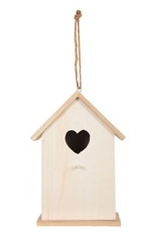 Heart Bird House White