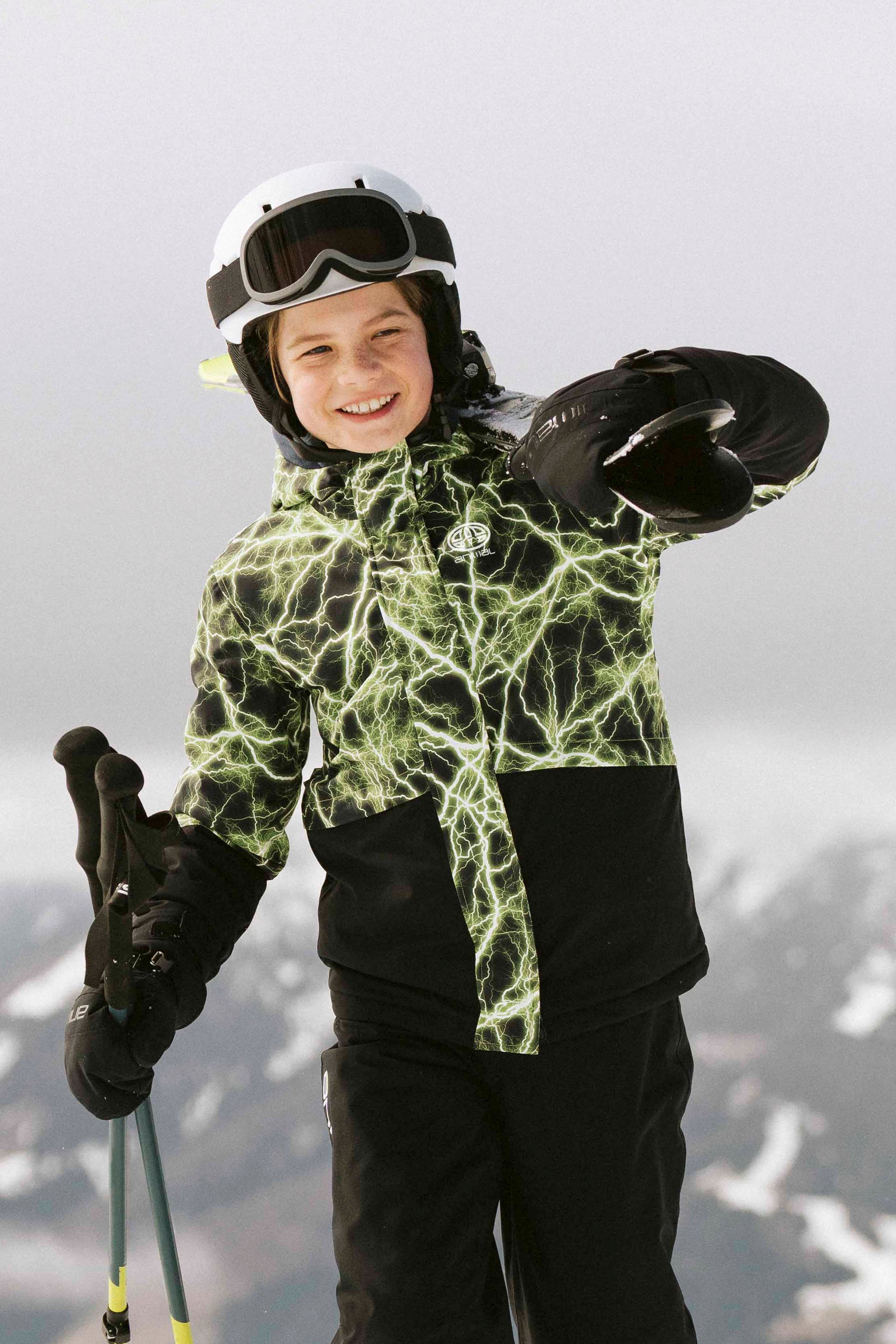 Whistler Kids Snow Jacket - Green
