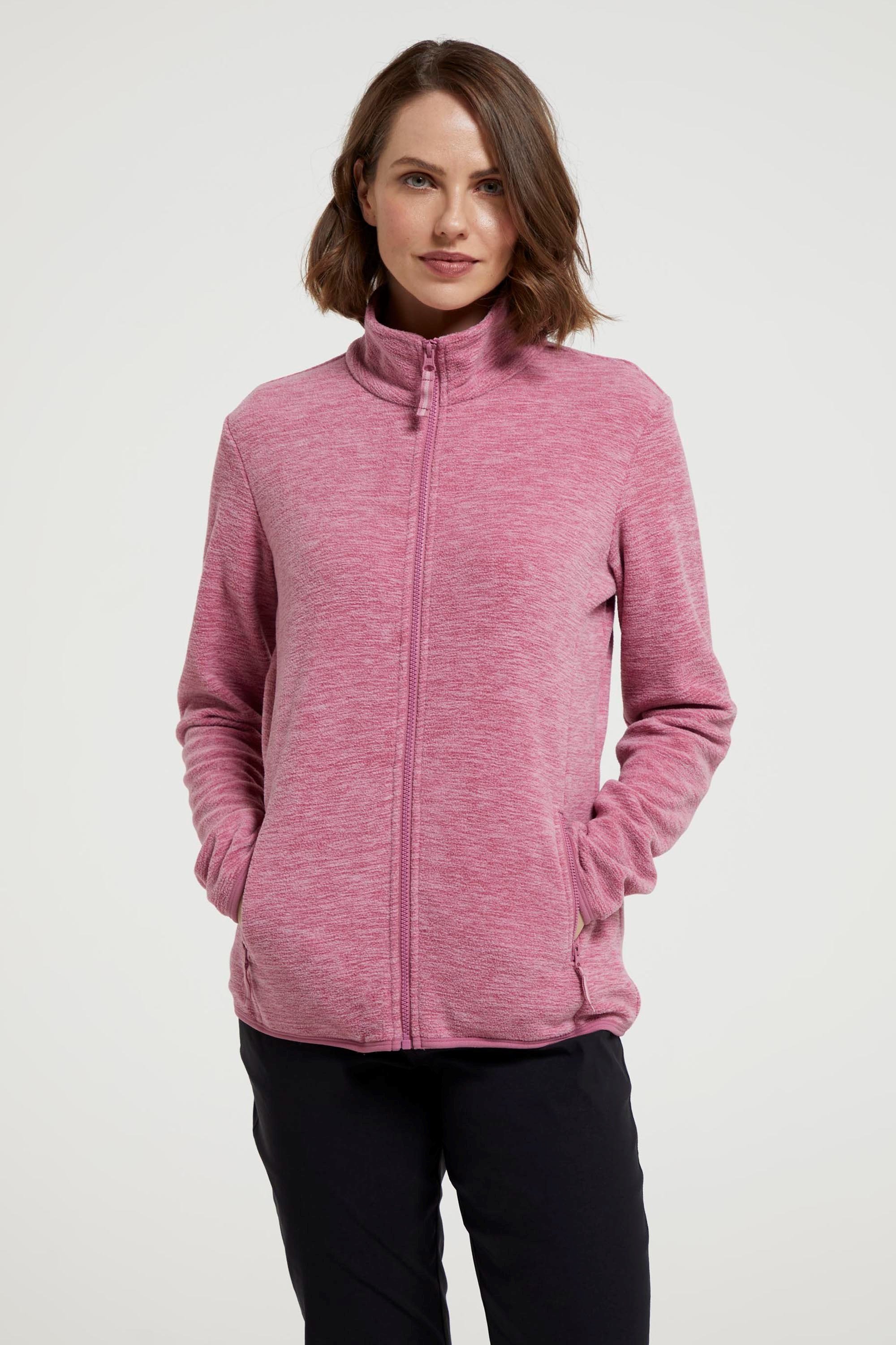 Snowdon Melange II Womens Full-Zip Fleece - Pink