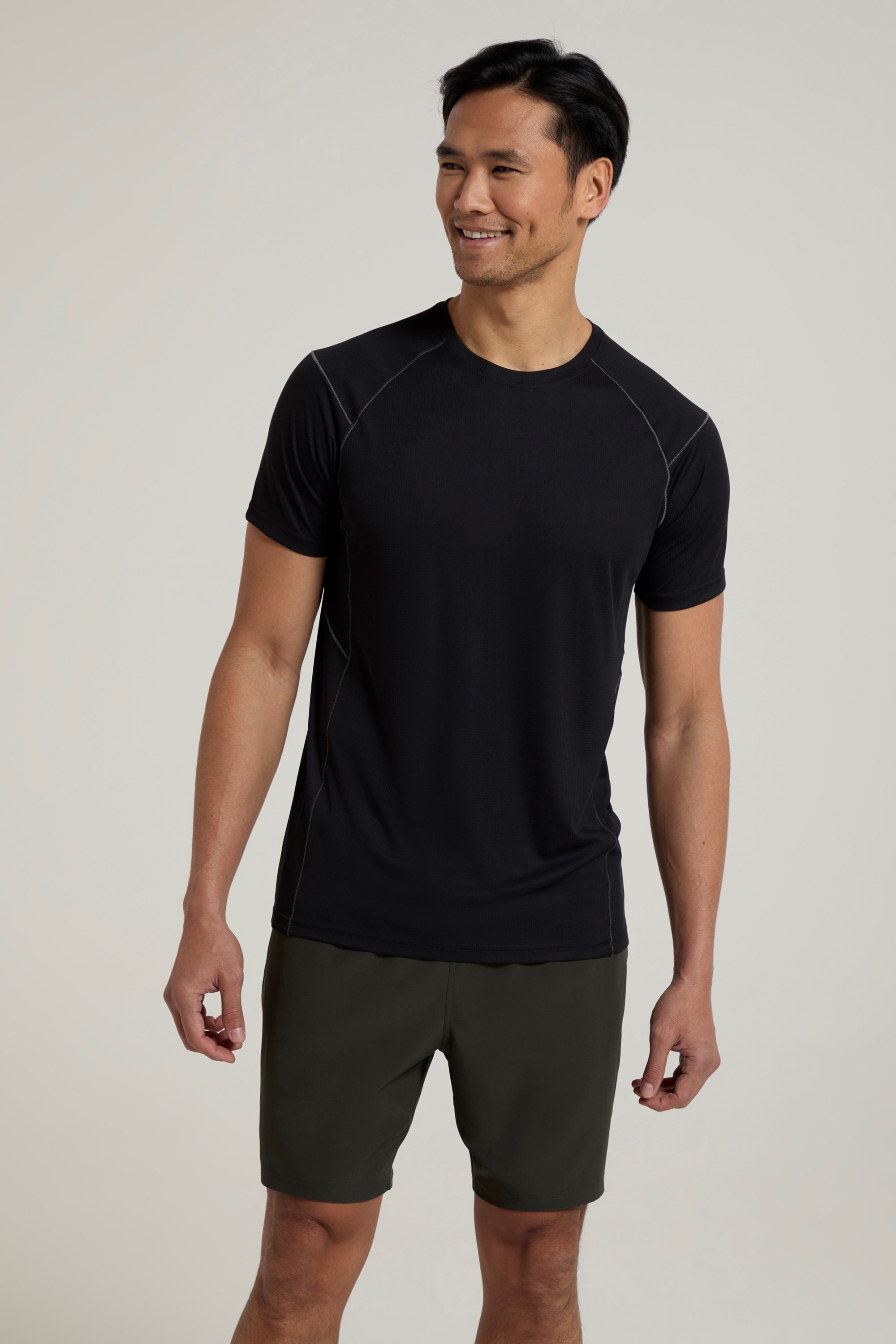Approach Mens Lightweight Hiking T-Shirt - Black