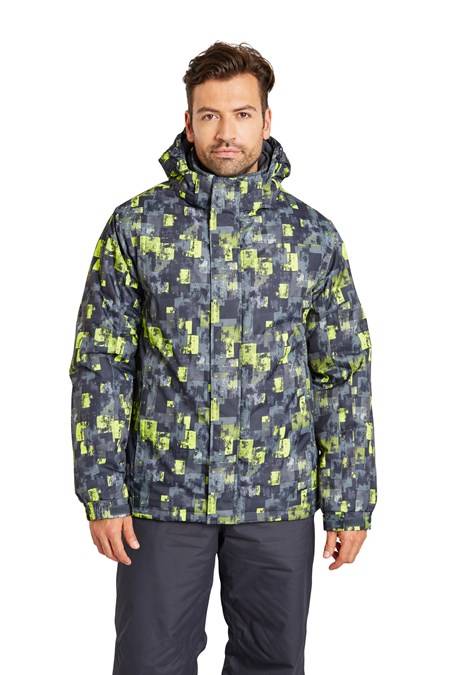 901100 AERIAL PRINTED SKI JACKET