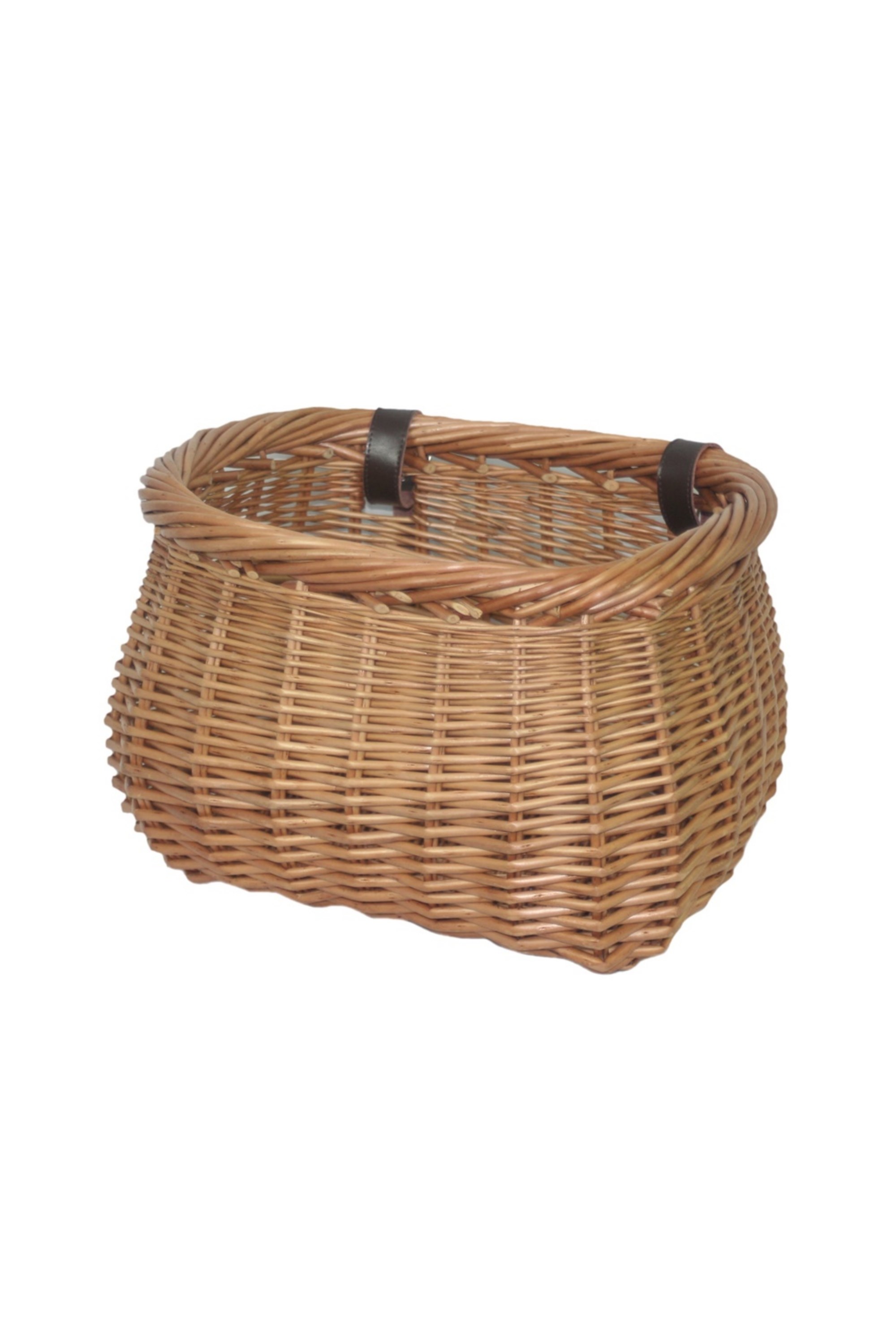 Wicker Heritage Pot Bellied Bicycle Basket -