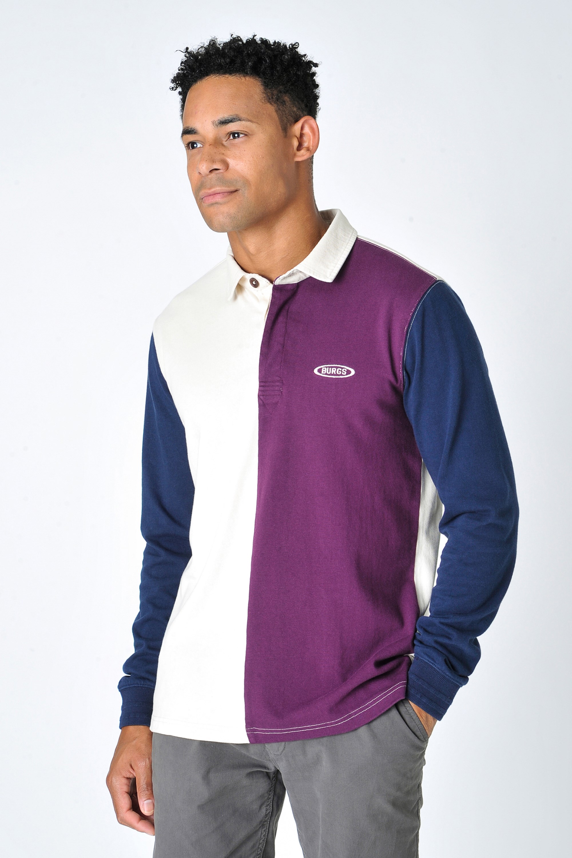 Exmouth Mens Long Sleeve Rugby Shirt -