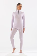 Option #005 Cozy Womens CarbonDri® Zip Neck Base Layer Image 2