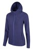 021438 HEBRIDEAN STRIPE MELANGE WOMENS HOODIE