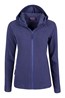 021438 HEBRIDEAN STRIPE MELANGE WOMENS HOODIE