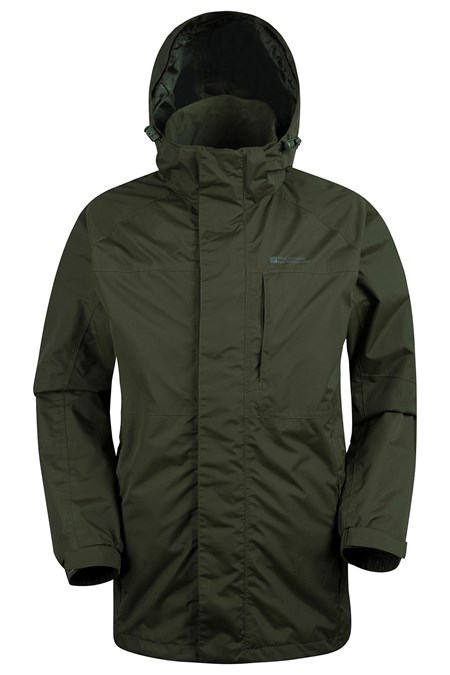 Ridge Mens Long Waterproof Jacket | Mountain Warehouse US