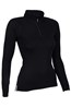 023559 MERINO WOMENS LS ZIP NECK TOP