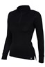 023559 MERINO WOMENS LS ZIP NECK TOP