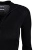 023559 MERINO WOMENS LS ZIP NECK TOP