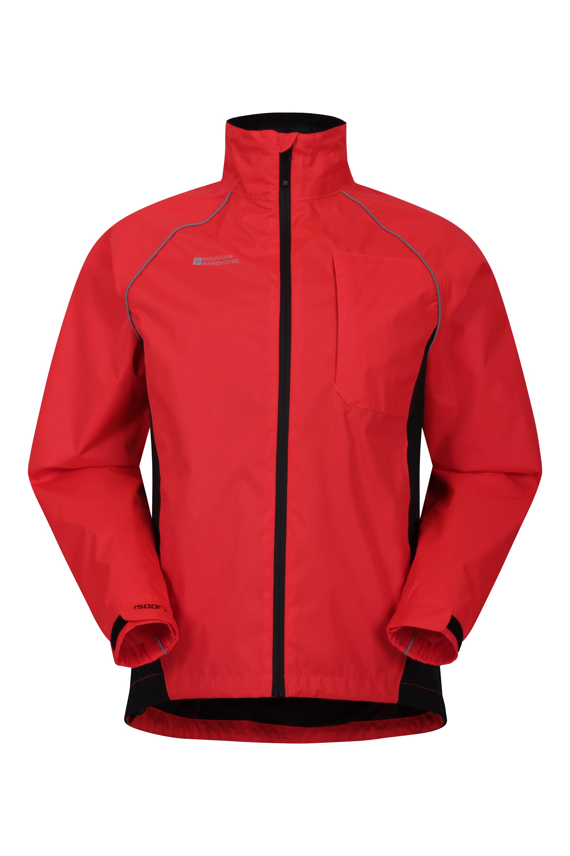 Mountain Warehouse Adrenaline Mens Waterproof Cycling Jacket Breathable Unisex Rain Coat Running & Walking for Outdoors High Vis Reflective Mens Coat 