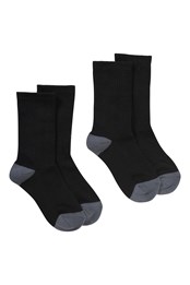 Hiker Kid's Socks 2 Pack Black